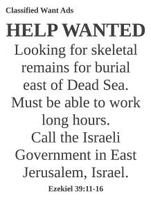 Want Ads Ezekiel 39:11-16